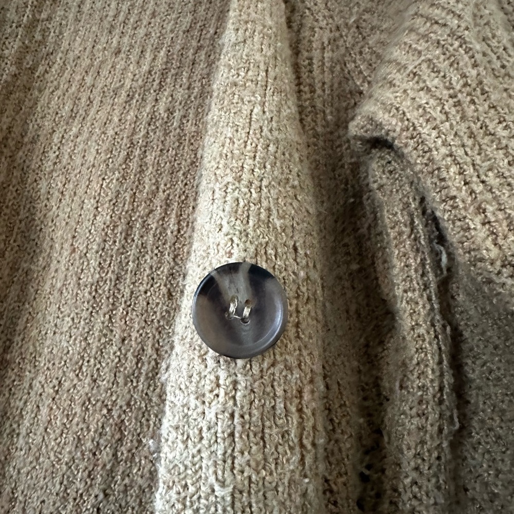 Pink Rose Tan Knit Sweater